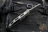 Microtech Socom Elite OTS Auto- Tanto Edge- Natural Clear Finished Handle- Apocalyptic Full Serrated Blade 161A-12 APNC