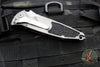 Microtech Socom Elite OTS Auto- Tanto Edge- Natural Clear Finished Handle- Apocalyptic Full Serrated Blade 161A-12 APNC