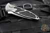 Microtech Socom Elite OTS Auto- Tanto Edge- Natural Clear Finished Handle- Apocalyptic Full Serrated Blade 161A-12 APNC