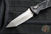 Microtech Socom Elite OTS Knife- Tanto Edge- Black Handle- Apocalyptic Full Serrated Blade 161A-12 AP