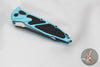 Microtech Socom Elite- Auto (OTS)- Tanto Edge- Turquoise Handle- Black Blade 161A-1 TQ