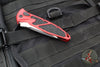 Microtech Socom Elite- Auto- Tanto Edge- Red Handle- Black Full Serrated Blade 161A-3 RD