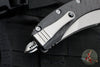 Microtech Matrix- Titanium And Carbon Fiber Handle- Bead Blast Finished Full Serrated Blade- Bronze Titanium Pivot Collar 165C-9 CFTI