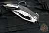 Microtech Matrix- Titanium And Carbon Fiber Handle- Bead Blast Finished Full Serrated Blade- Bronze Titanium Pivot Collar 165C-9 CFTI