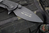 Vintage 2012 Microtech Whaleshark Flipper- Tactical- Black G-10 Handle- Black Blade 167-1 CFT Limited