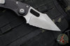 Microtech Stitch- OTS Auto Knife- Black Handle- Apocalyptic Part Serrated Blade 169-11 AP