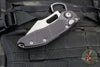 Microtech Stitch- OTS Auto Knife- Black Handle- Apocalyptic Part Serrated Blade 169-11 AP