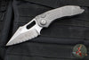 Microtech Stitch OTS Auto Knife- Natural Clear Finished Handle- Apocalyptic Finished Full Serrated Blade 169-12 APNC