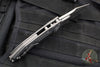 Microtech Stitch OTS Auto Knife- Natural Clear Finished Handle- Apocalyptic Finished Full Serrated Blade 169-12 APNC