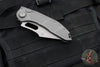 Microtech Stitch OTS Auto Knife- Natural Clear Finished Handle- Apocalyptic Finished Full Serrated Blade 169-12 APNC