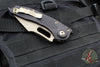 Microtech Stitch- OTS Auto Knife- Black Handle- Bronze "Apocalyptic" Plain Edge Blade 169-13 2017