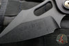 06/2017 SN032 Original Run Microtech Stitch OTS Auto Knife- Black Handle- Black DLC Blade- Bronze Hardware 169-1 DLC