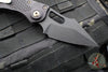 06/2017 SN032 Original Run Microtech Stitch OTS Auto Knife- Black Handle- Black DLC Blade- Bronze Hardware 169-1 DLC