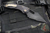 06/2017 Original Run Microtech Stitch OTS Auto Knife- Black Handle- Black DLC Part Serrated Blade- Bronze Hardware 169-2 DLC