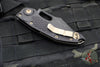 06/2017 Original Run Microtech Stitch OTS Auto Knife- Black Handle- Black DLC Part Serrated Blade- Bronze Hardware 169-2 DLC