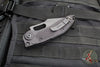 Microtech Stitch OTS Auto Knife- Shadow Edition- Black Handle- Black DLC Sterile Full Serrated Blade- Deep Etched Clip Logo 169-3 DLCTSH