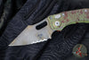 Microtech Stitch OTS Auto Knife- Outbreak Finished Handle- Outbreak Black Part Serrated Blade 169-2 OBS