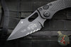 Microtech Stitch OTS Auto Knife- Tactical- Black Handle- Black Part Serrated Blade 169-2 T