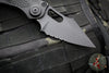 Microtech Stitch OTS Auto Knife- Tactical- Black Handle- Black Part Serrated Blade 169-2 T