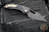 06/2017 Original Run Microtech Stitch OTS Auto Knife- Black Handle- Black DLC Full Serrated Blade- Bronze Hardware 169-3 DLC