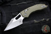 Microtech Stitch RAM LOK Knife- OD Green Fluted G-10 Handle- Apocalyptic Blade 169RL-10 APFLGTOD