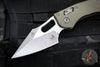 Microtech Stitch RAM LOK Knife- OD Green Fluted G-10 Handle- Apocalyptic Blade 169RL-10 APFLGTOD