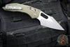 Microtech Stitch RAM LOK Knife- OD Green Fluted G-10 Handle- Apocalyptic Blade 169RL-10 APFLGTOD