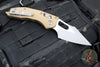Microtech Stitch RAM LOK Knife- Tan Fluted G-10 Handle- Apocalyptic Plain Edge Blade 169RL-10 APFLGTTA