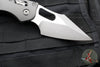Microtech Stitch RAM LOK Knife- Natural Clear Finished Fluted Aluminum Handle- Apocalyptic Blade 169RL-10 APFLNC