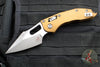 Microtech Stitch RAM LOK Knife- Tan Finished Fluted Aluminum Handle- Apocalyptic Blade 169RL-10 APFLTA