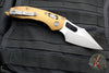 Microtech Stitch RAM LOK Knife- Tan Finished Fluted Aluminum Handle- Apocalyptic Blade 169RL-10 APFLTA