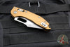 Microtech Stitch RAM LOK Knife- Tan Finished Fluted Aluminum Handle- Apocalyptic Blade 169RL-10 APFLTA