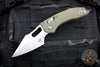 Microtech Stitch RAM LOK Knife- OD Green Fluted G-10 Handle- Stonewash Plain Edge Blade 169RL-10 FLGTOD