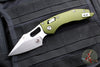 Microtech Stitch Folder Knife- Ram Lok- OD Green Fluted Aluminum Handle- Stonewash Blade 169RL-10 FLOD