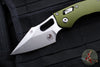 Microtech Stitch Folder Knife- Ram Lok- OD Green Fluted Aluminum Handle- Stonewash Blade 169RL-10 FLOD