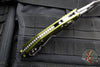 Microtech Stitch Folder Knife- Ram Lok- OD Green Fluted Aluminum Handle- Stonewash Blade 169RL-10 FLOD