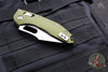 Microtech Stitch Folder Knife- Ram Lok- OD Green Fluted Aluminum Handle- Stonewash Blade 169RL-10 FLOD
