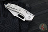 Marfione Select Stitch RAM LOK Knife- Frag Pattern Stonewash Titanium Handle- Stonewash Blade- Blue Backstrap 169RL-10 FRMS2
