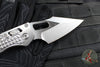 Marfione Select Stitch RAM LOK Knife- Frag Pattern Stonewash Titanium Handle- Stonewash Blade- Purple Backstrap 169RL-10 FRMS3