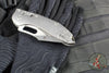 Marfione Select Stitch RAM LOK Knife- Smooth Stonewash Titanium Handle- Stonewash Blade- Bronze Backstrap 169RL-10 MS1