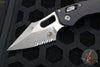 Microtech Stitch RAM LOK Knife- Black Fluted Aluminum Handle- Apocalyptic Part Serrated Blade 169RL-11 APFL