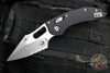 Microtech Stitch RAM LOK Knife- Black Fluted G-10 Handle- Stonewash Part Serrated Blade 169RL-11 FLGTBK
