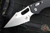 Microtech Stitch RAM LOK Knife- Black Fluted G-10 Handle- Stonewash Part Serrated Blade 169RL-11 FLGTBK