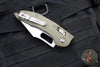 Microtech Stitch RAM LOK Knife- OD Green Fluted G-10 Handle- Stonewash Part Serrated Blade 169RL-11 FLGTOD