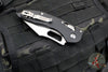 Microtech Stitch RAM LOK Knife- Black Fluted Aluminum Handle- Stonewash Part Serrated Blade 169RL-11 FL