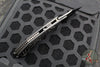 Microtech Stitch RAM LOK Knife- Fluted Carbon Fiber Handle- Black DLC Blade 169RL-1 DLCTFLCFS