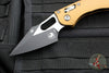 Microtech Stitch RAM LOK Knife- Tan Fluted Aluminum Handle- Black Blade 169RL-1 FLTA