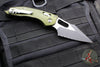 Microtech Stitch RAM LOK Knife- OD Green Fluted Aluminum Handle- Black Part Serrated Blade 169RL-2 FLOD