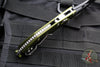 Microtech Stitch RAM LOK Knife- OD Green Fluted Aluminum Handle- Black Part Serrated Blade 169RL-2 FLOD