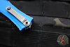 Microtech Hera II OTF Knife- MINI- Bayonet Edge- Blue Handle- Stonewash Blade 1701M-10 BL